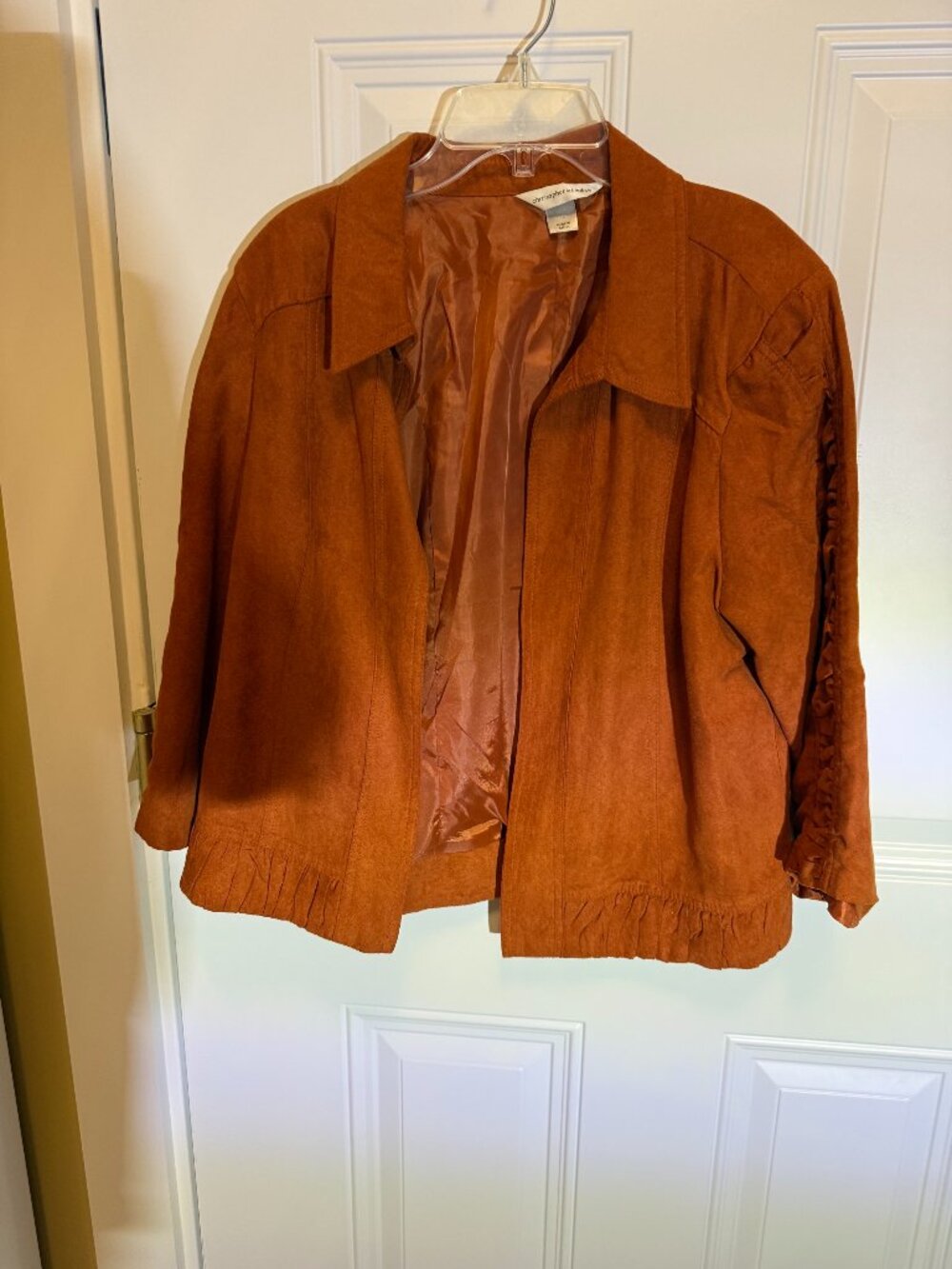 Rust Suede Like Jacket
